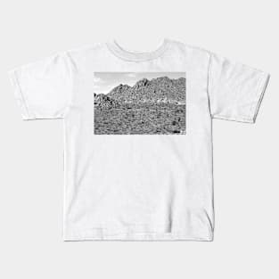 Joshua Tree Landscape with Saab Kids T-Shirt